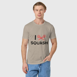 Мужская футболка хлопок I love squash - фото 2