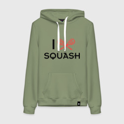 Женская толстовка хлопок I love squash