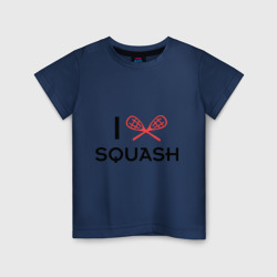 Детская футболка хлопок I love squash