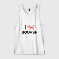 Мужская майка хлопок I love squash