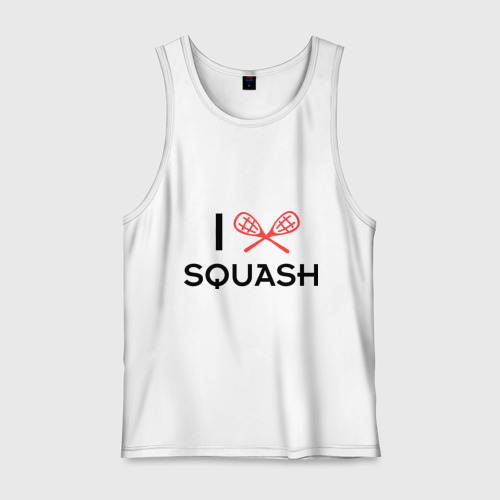 Мужская майка хлопок I love squash