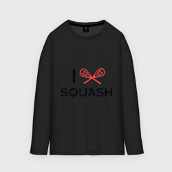 Мужской лонгслив oversize хлопок I love squash