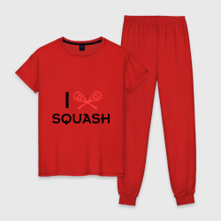Женская пижама хлопок I love squash