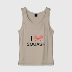 Женская майка хлопок I love squash