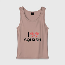 Женская майка хлопок I love squash