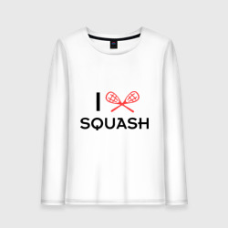 Женский лонгслив хлопок I love squash