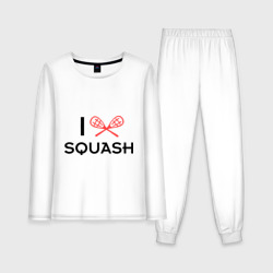 Женская пижама с лонгсливом хлопок I love squash