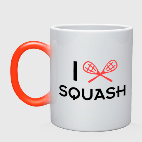 Кружка хамелеон I love squash