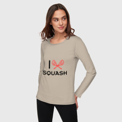 Женский лонгслив хлопок I love squash - фото 2