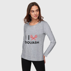 Женский лонгслив хлопок I love squash - фото 2