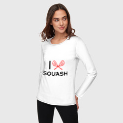 Женский лонгслив хлопок I love squash - фото 2