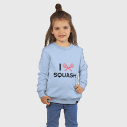 Детский свитшот хлопок I love squash - фото 2