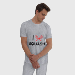 Мужская пижама хлопок I love squash - фото 2