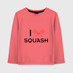 Детский лонгслив хлопок I love squash