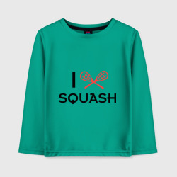 Детский лонгслив хлопок I love squash