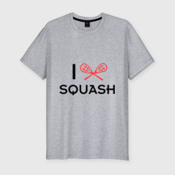 Мужская футболка хлопок Slim I love squash