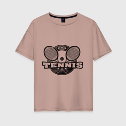 Женская футболка хлопок Oversize Tennis