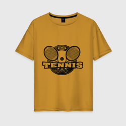 Женская футболка хлопок Oversize Tennis