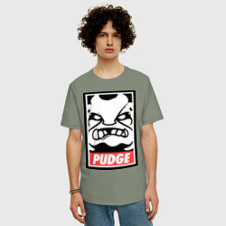 Мужская футболка хлопок Oversize Pudge Dota2 - фото 2