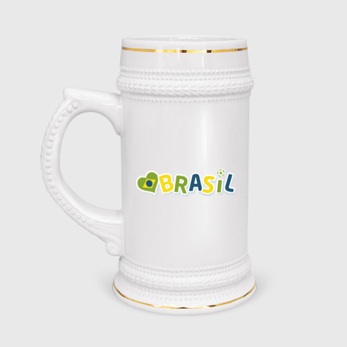 Кружка пивная Brasil