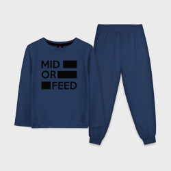 Детская пижама с лонгсливом хлопок Mid or feed