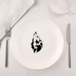 Набор: тарелка + кружка Воющий волк - фото 2