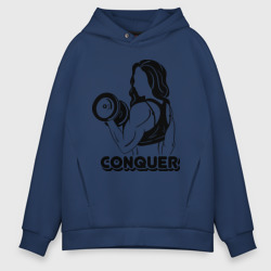 Мужское худи Oversize хлопок Conquer