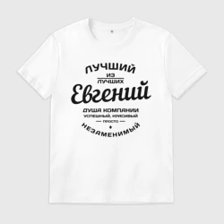 Мужская футболка хлопок Евгений лучший