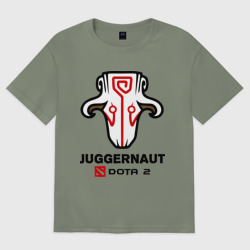 Женская футболка хлопок Oversize Juggernaut Dota2