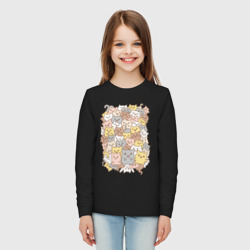 Детский лонгслив хлопок Куча котиков - фото 2