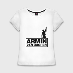 Женская футболка хлопок Slim Armin van buuren