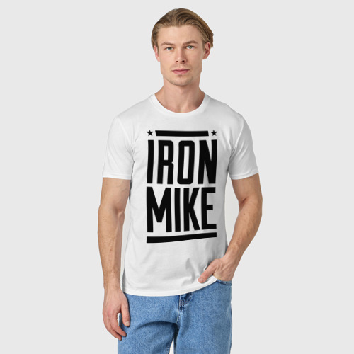 Мужская футболка хлопок Iron Mike, цвет белый - фото 3