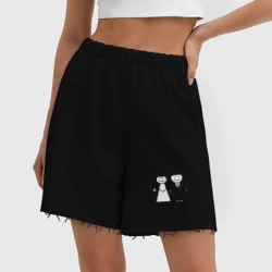 Женские шорты oversize футер хлопок Надо ж было так влюбиться - фото 2