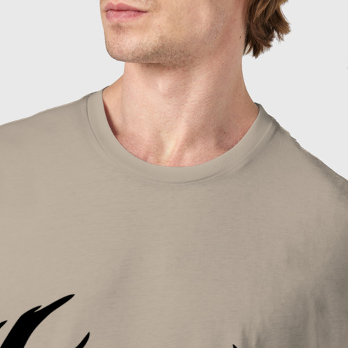 Мужская футболка хлопок True Detective, цвет миндальный - фото 6