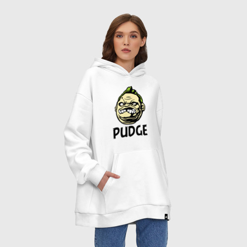 Худи SuperOversize хлопок Pudge Пудж, цвет белый - фото 4