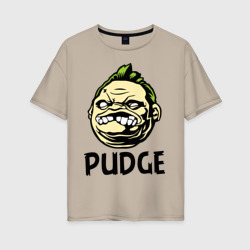Женская футболка хлопок Oversize Pudge Пудж