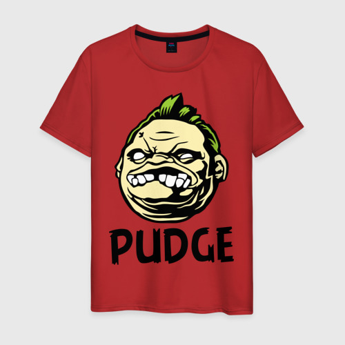 Мужская футболка хлопок Pudge Пудж, цвет красный