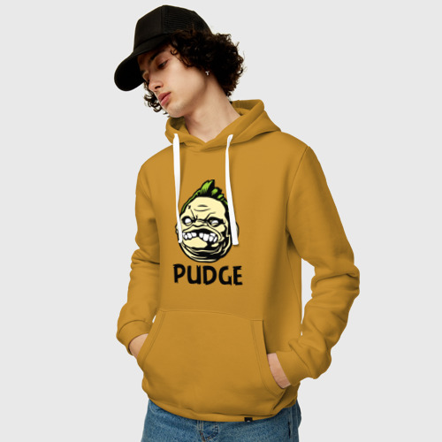 Мужская толстовка хлопок Pudge Пудж, цвет горчичный - фото 3
