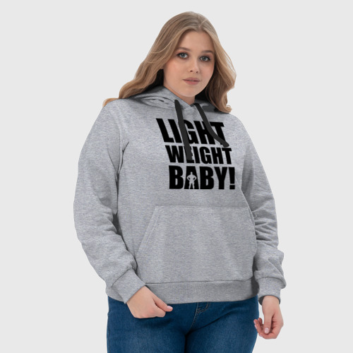 Женская толстовка хлопок Light weight babby, цвет меланж - фото 6