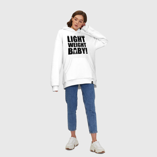 Худи SuperOversize хлопок Light weight babby, цвет белый - фото 8