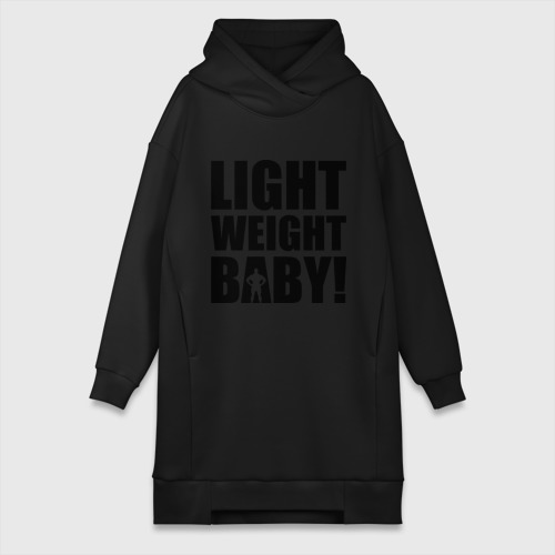 Платье-худи хлопок Light weight babby, цвет черный