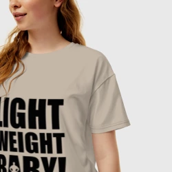 Женская футболка хлопок Oversize Light weight babby - фото 2