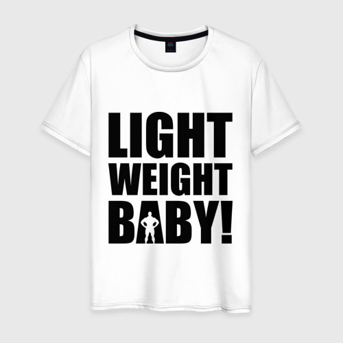 Мужская футболка хлопок Light weight babby, цвет белый