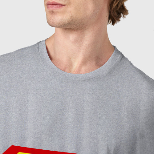 Мужская футболка хлопок 66 РЕГИОН, цвет меланж - фото 6