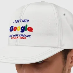 Кепка снепбек с прямым козырьком I don`t Need Google