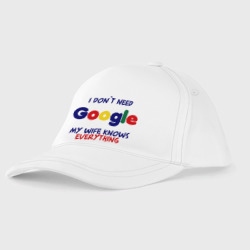 Детская бейсболка I don`t Need Google