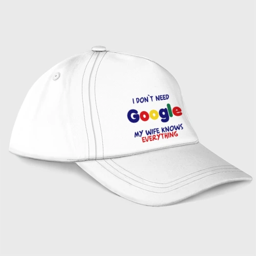 Бейсболка I don`t Need Google