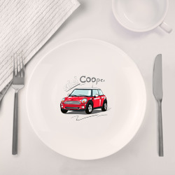 Набор: тарелка + кружка Mini Cooper - фото 2