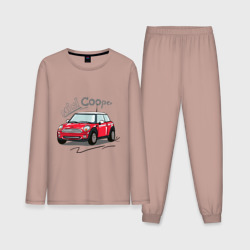 Мужская пижама с лонгсливом хлопок Mini Cooper