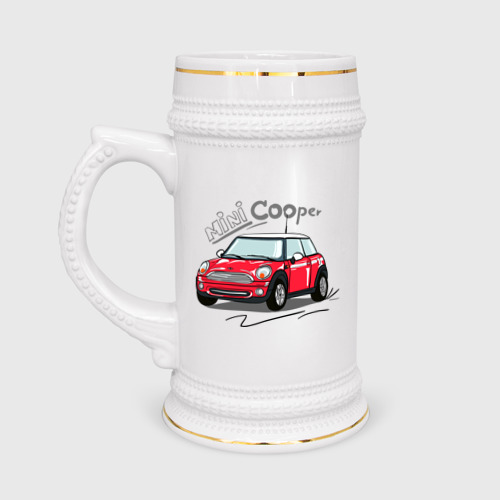 Кружка пивная Mini Cooper